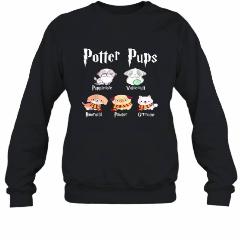 Potter Pups Harry Pawter Cute Puppy Dogs shirt Sweatshirt