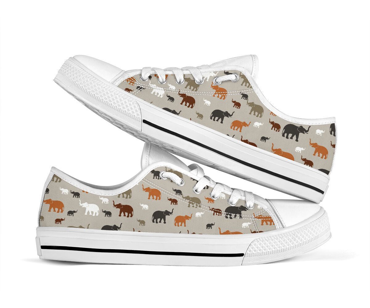 19CNVELP – Elephant Pattern Low Top Shoe