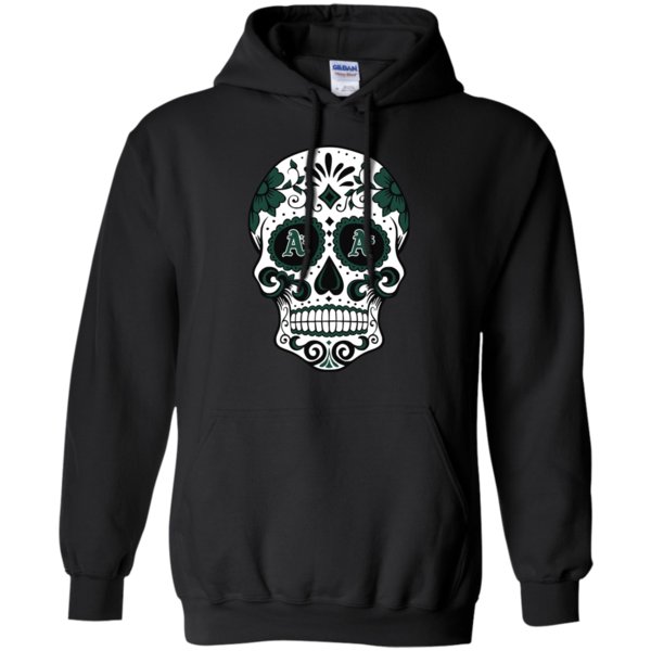 Oakland Athletics Sugar Skull T-Shirt Long Sleeve Sweatshirt Hoodie