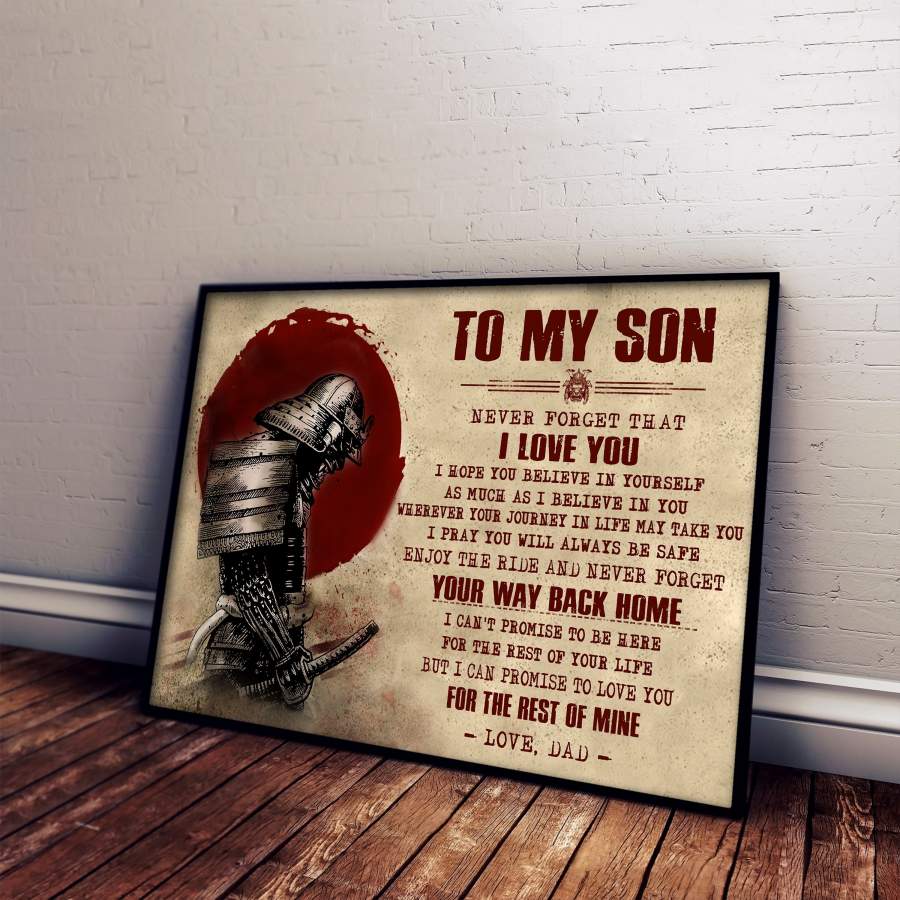 SPARTAN POSTER – DAD TO SON – YOUR WAY BACK HOME