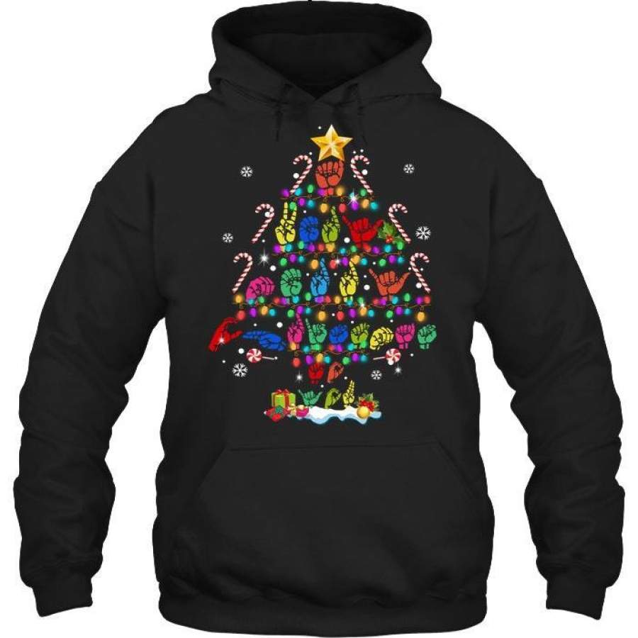 Candy Cane Christmas Tree Merry Christmas Hoodie