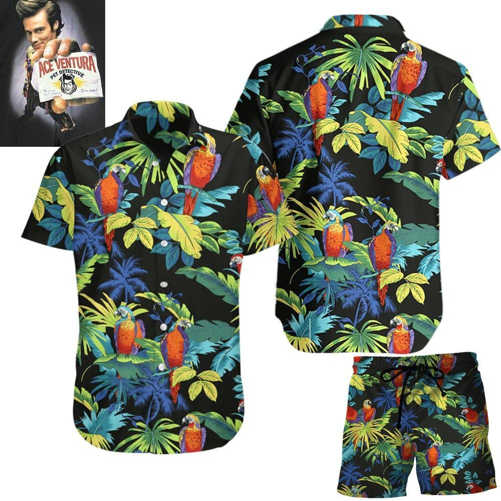 Ace Ventura Vibe Jim Carrey Hawaii Aloha Shirts Kv Ha27096