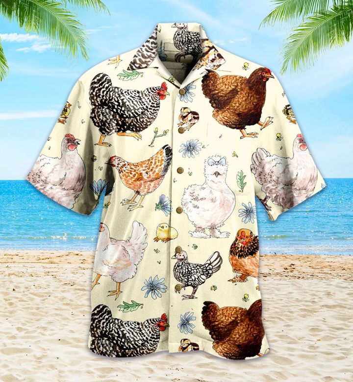 Chicken Yellow Hawaii Shirt Ha31032