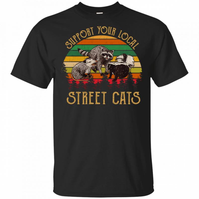 Meme Kittens Vintage Shirt Support Your Local Street Cats Shirt VA04