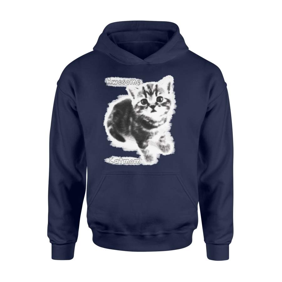 Cat Mommy Mother With Kitten Hoodie