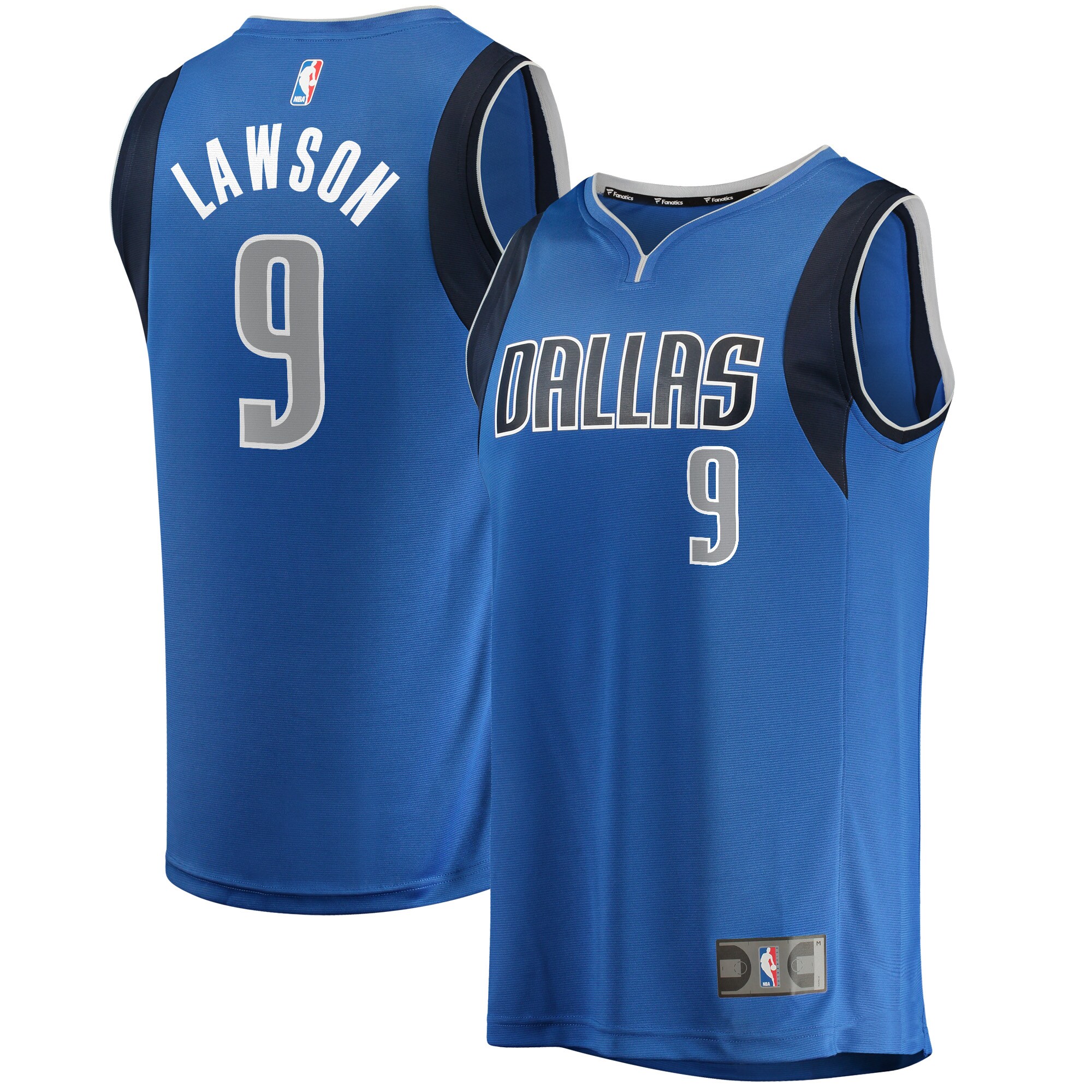 A.J. Lawson Dallas Mavericks Youth Fast Break Player Jersey – Icon Edition – Blue