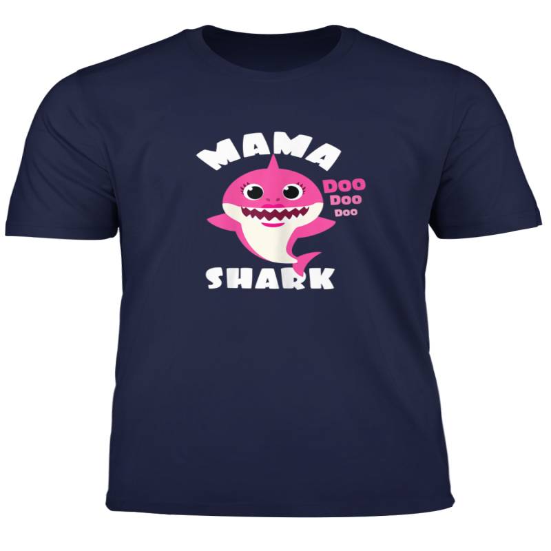 Womens Mama Shark Shirt Gift Mama Camisa De Regalo Mama Y Esposa T Shirt