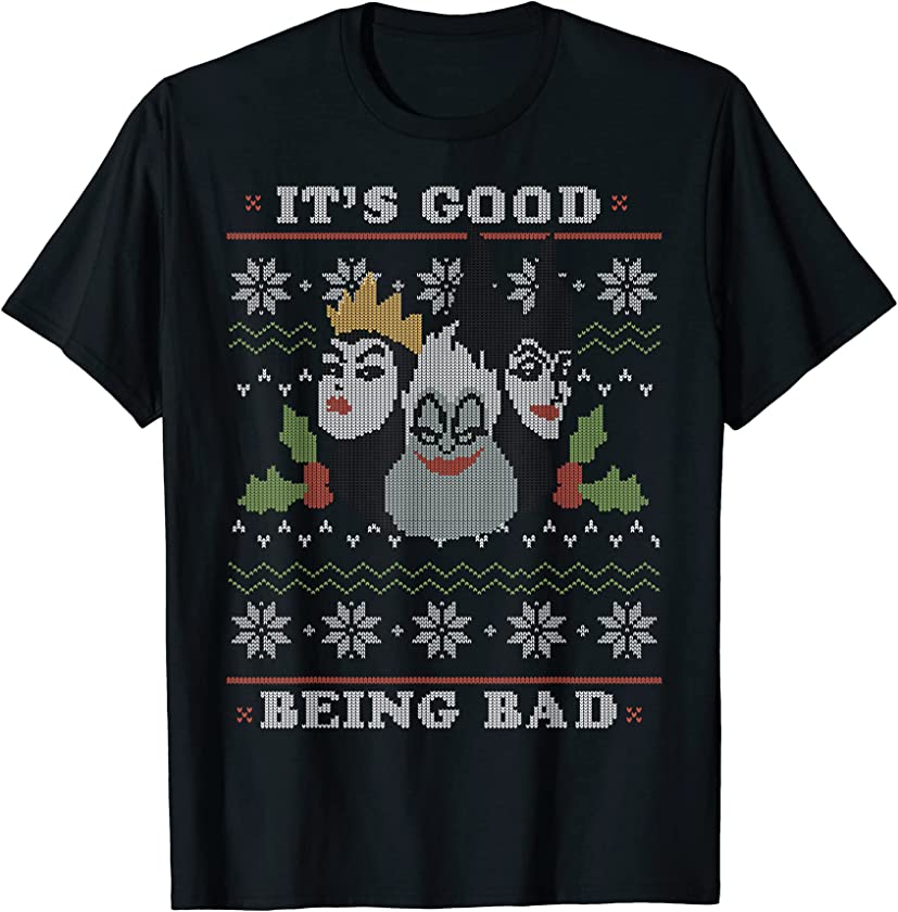 Villains Good Bad Ugly Christmas Sweater T-Shirt