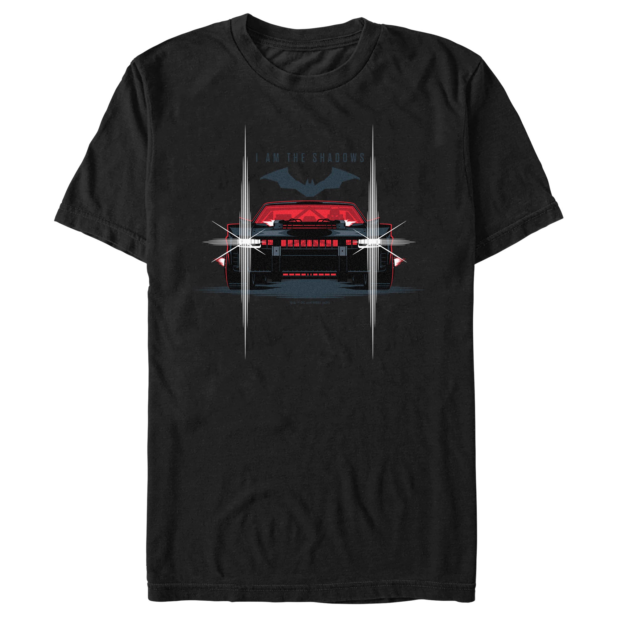 Boy’S The Batman Batmobile Headlights I Am The Shadows T-Shirt