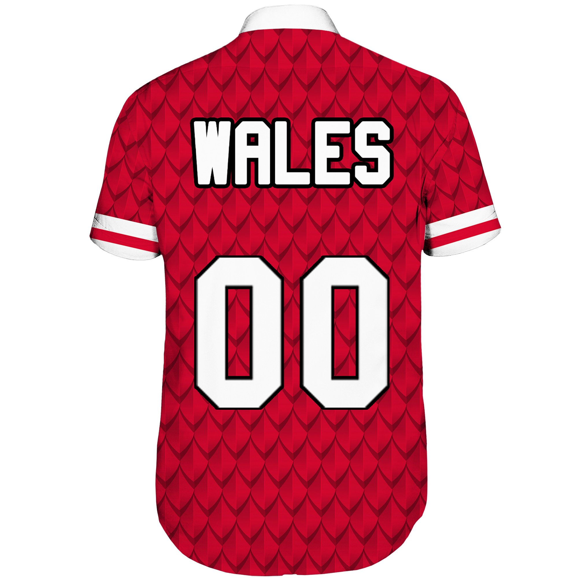 (Custom) Wales Dragon Short Sleeve Shirt Euro Soccer A27