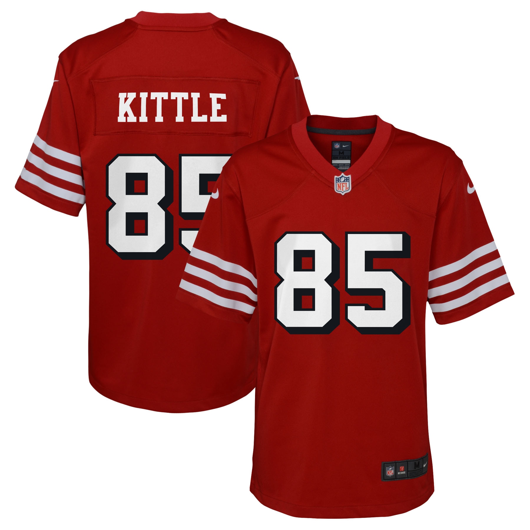 Youth San Francisco 49ers George Kittle Scarlet Game Jersey 2