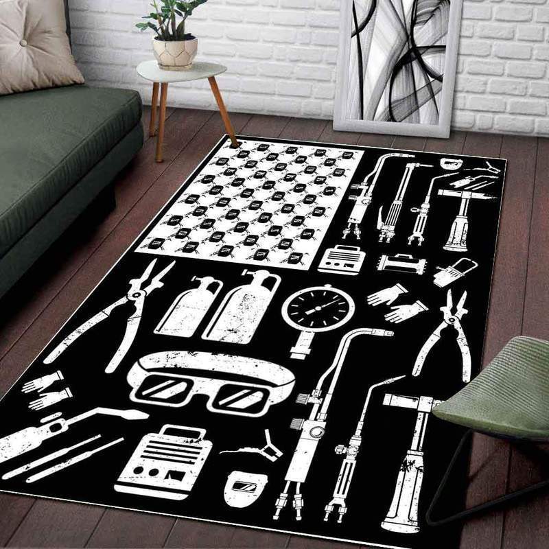 3D All Over Printed Welder  Rug Home Decor Items