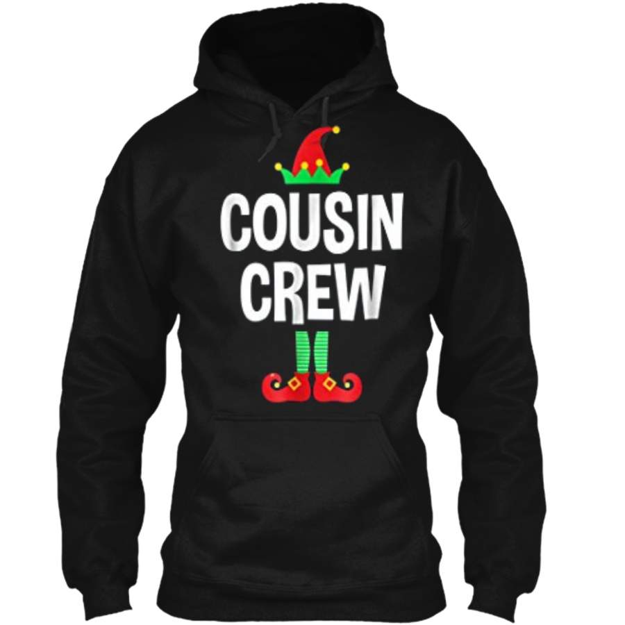 Cousin Crew – Elf  – Family Matching Christmas Pajamas Pullover Hoodie 8 oz