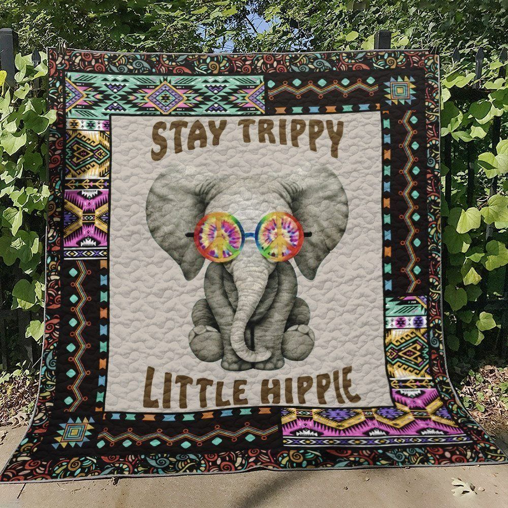 Hippie Elephant Hn260613 Quilt Blanket