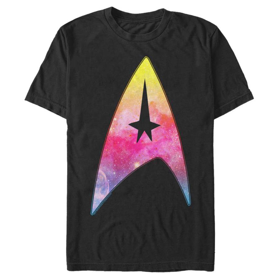 Star Trek Men’s Gradient Space Logo  T-Shirt