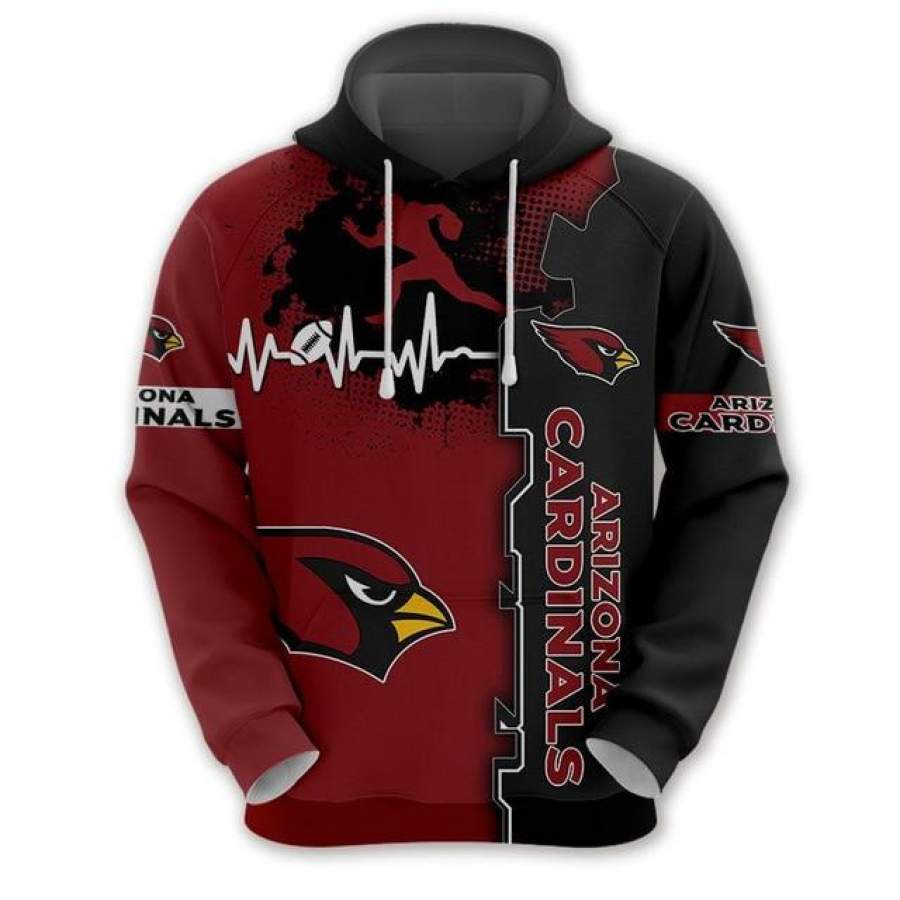 Arizona Cardinals Beating Curve 3D Hoodie