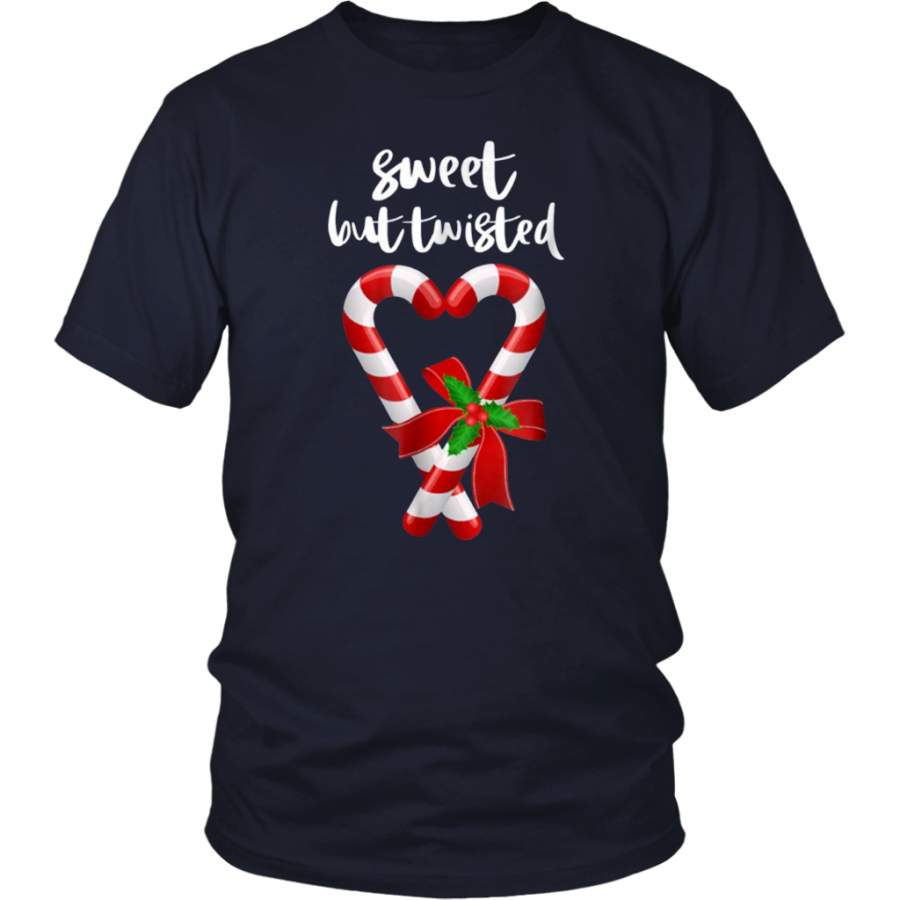 Sweet But Twisted Funny Candy Cane Christmas TShirt