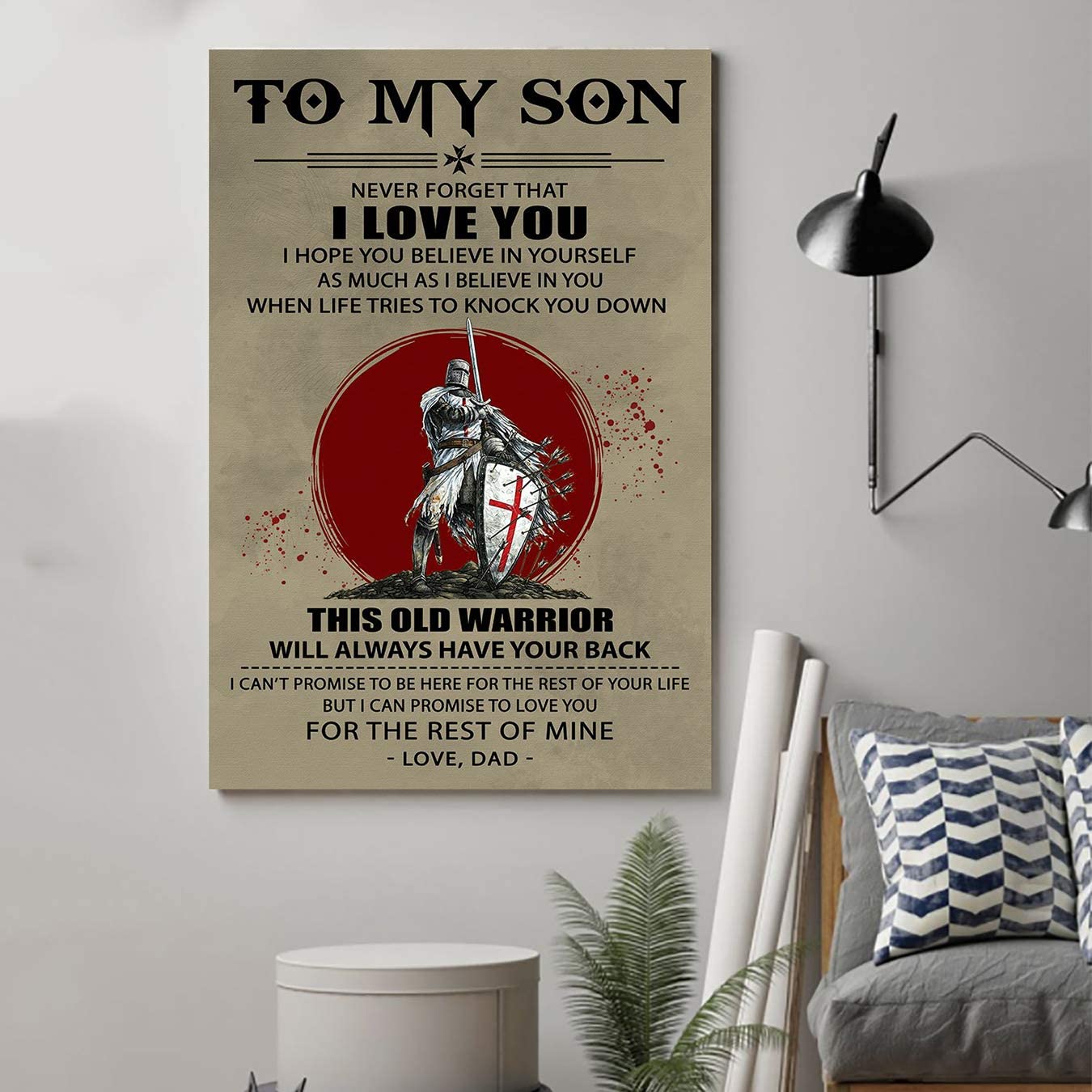 Knight Templar Poster – Dad to Son – This Old Warrior