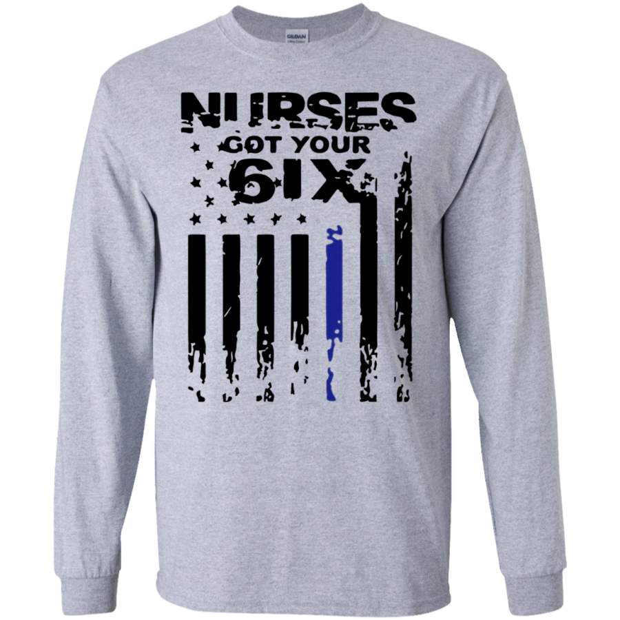 AGR NURSE SHIRT I GOT YOUR SIX BLACK SWEATSHIRT