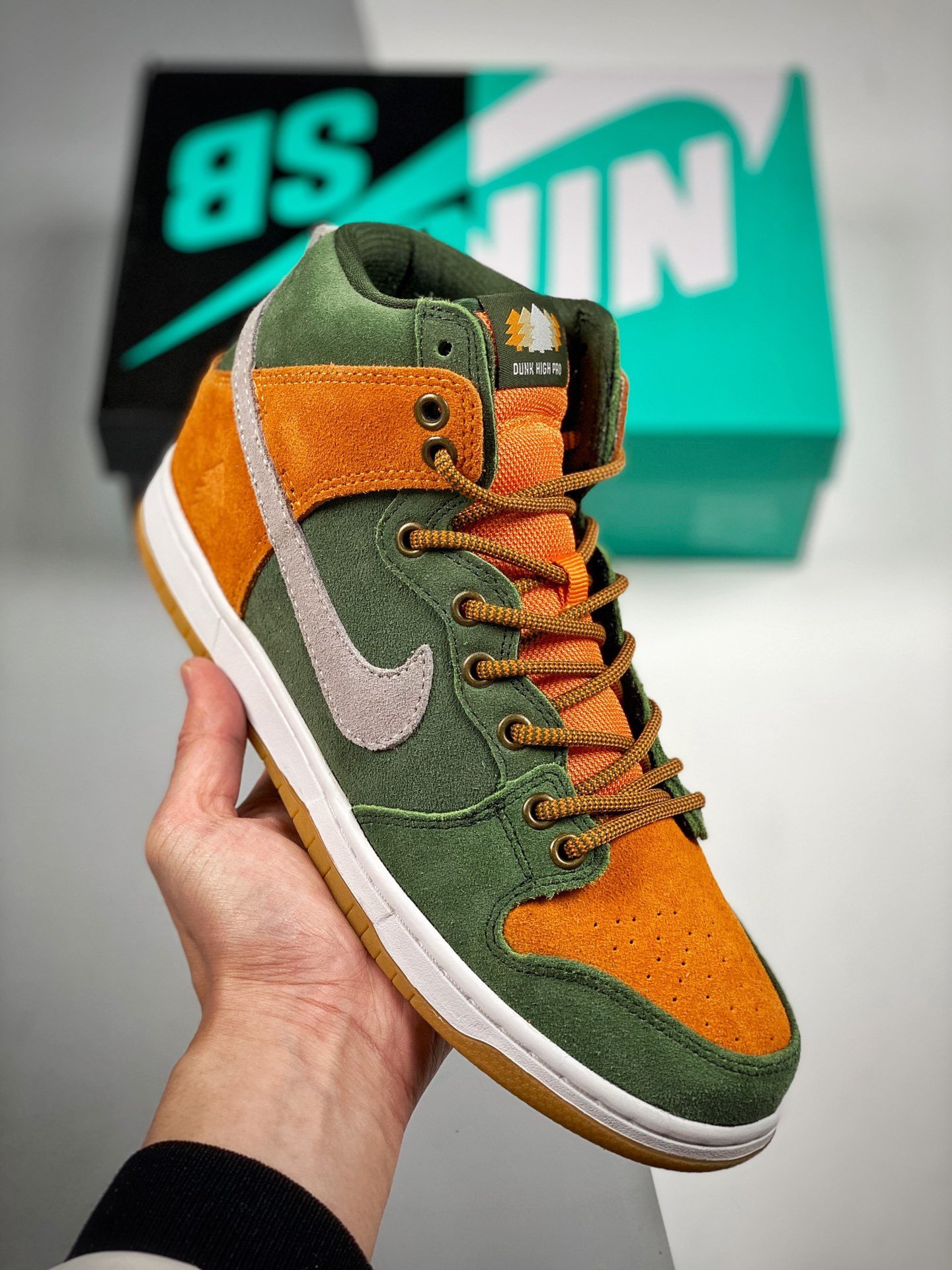 Nike SB Dunk High Homegrown SequoiaAle Brown-Cool Grey 5339165