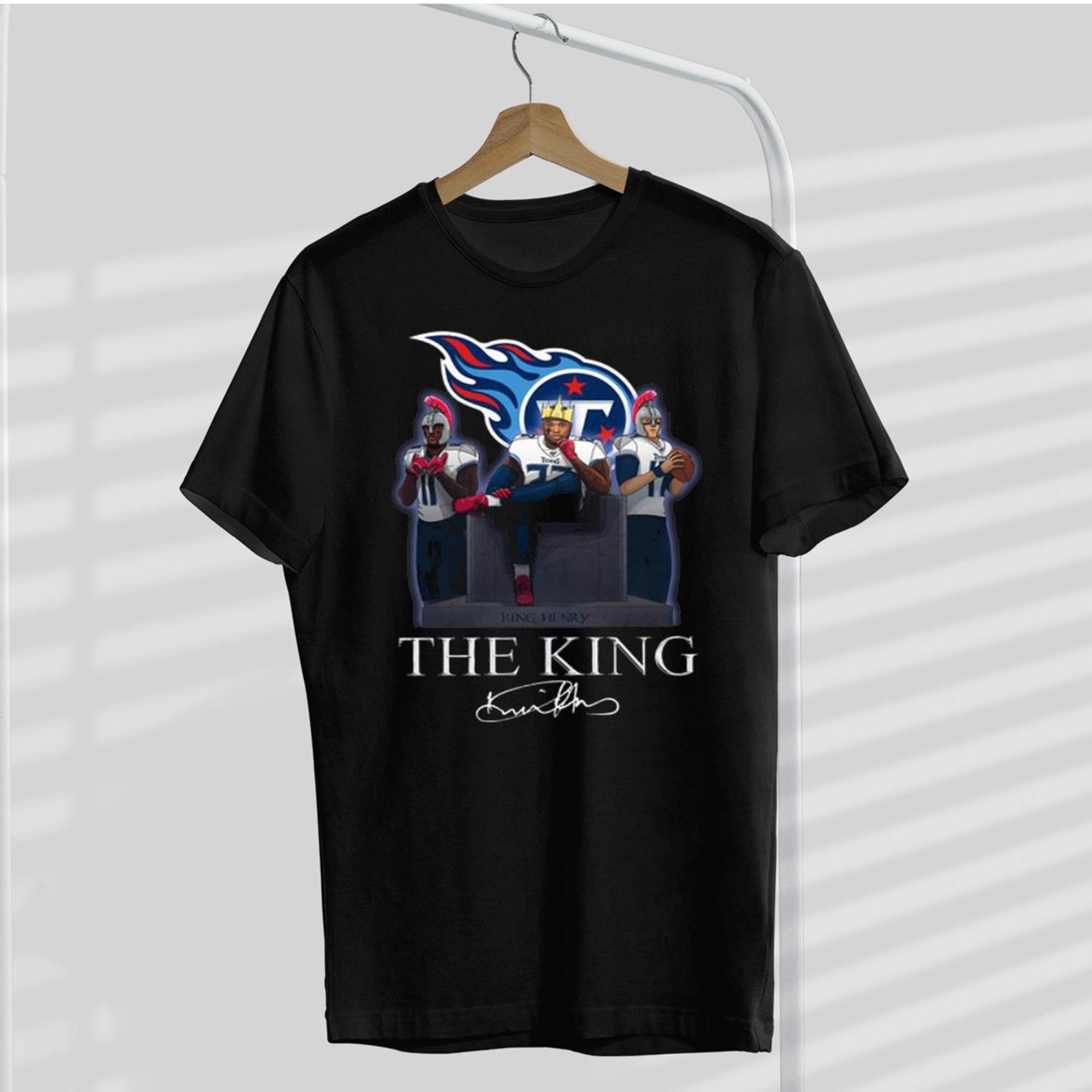 Tennessee Titans The King Derrick Henry Signature T-shirt