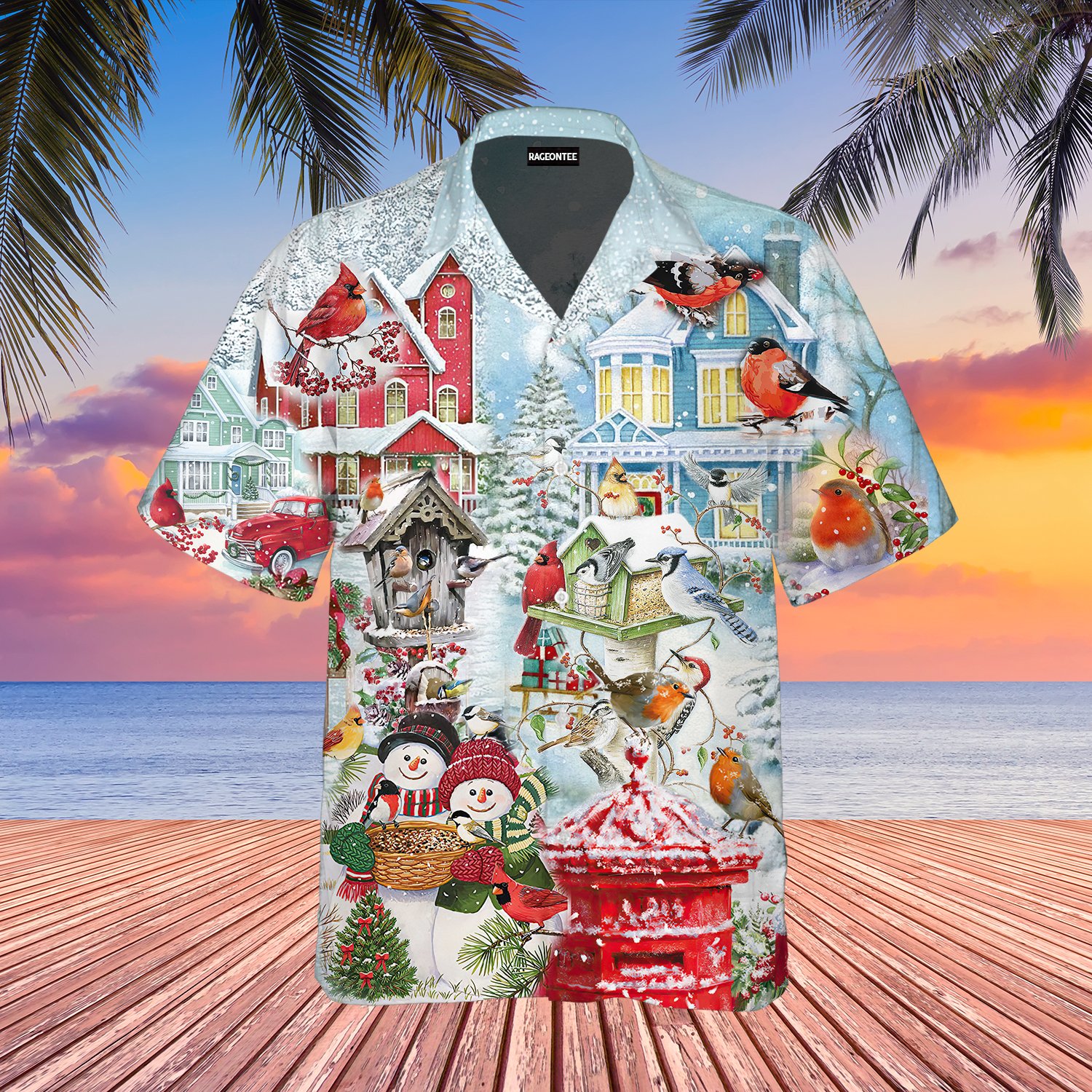 Amazing Christmas Birds Hawaii Shirt For Men Women Adult Ha79879