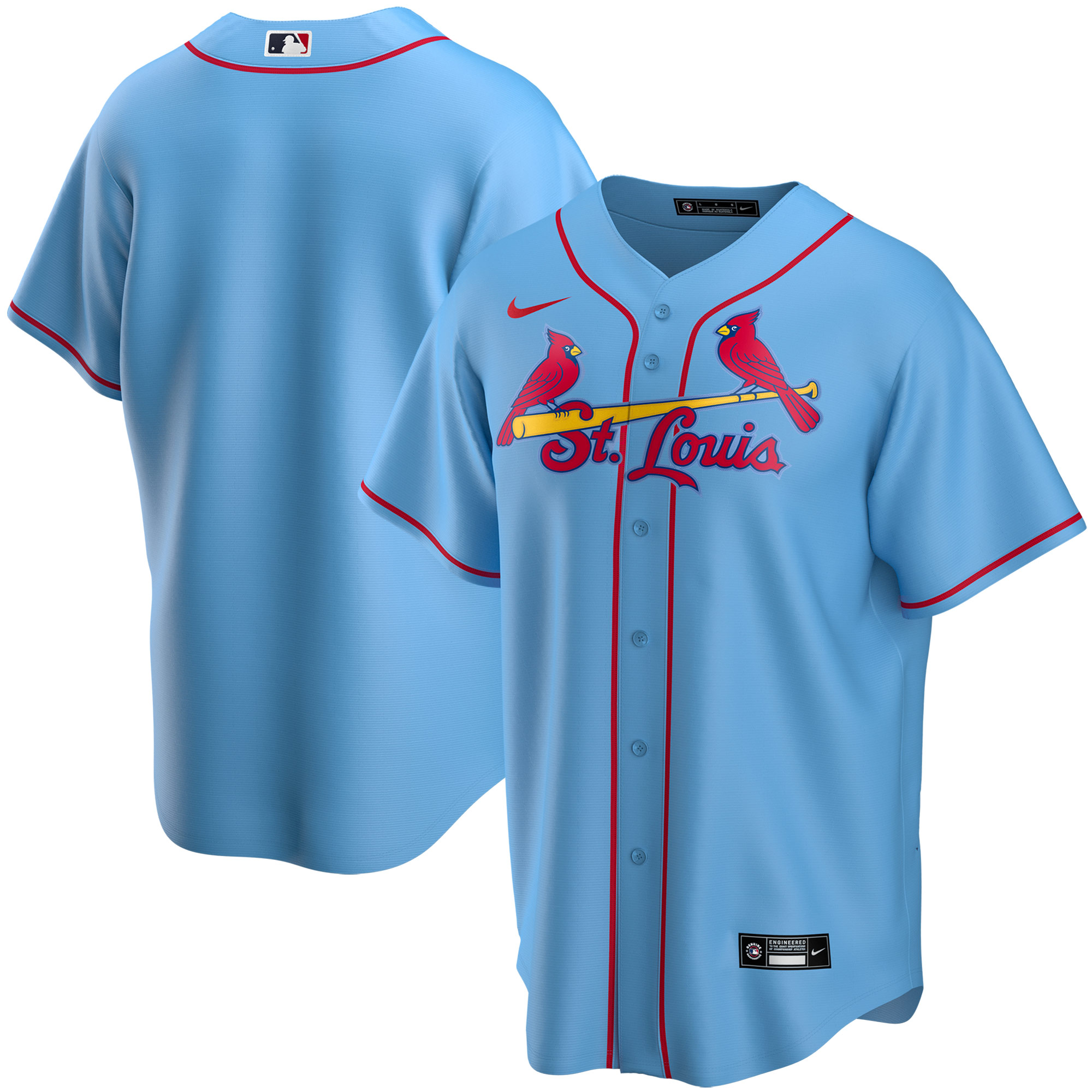 Youth St. Louis Cardinals Light Blue Alternate Team Jersey