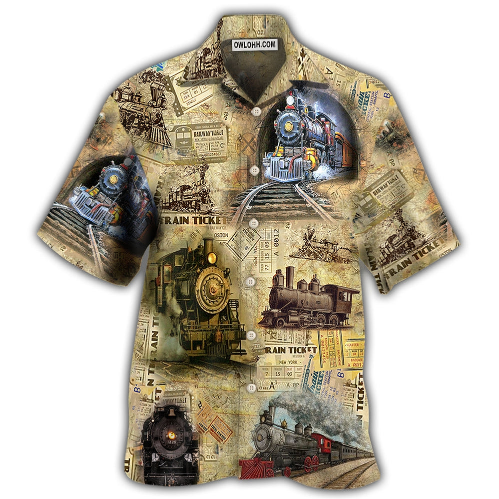 Train Amazing Locomotive – Hawaiian Shirt  – Owl Ohh