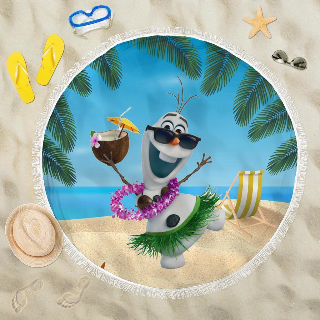 Olaf Beach Blanket Funny On Vacation Idea