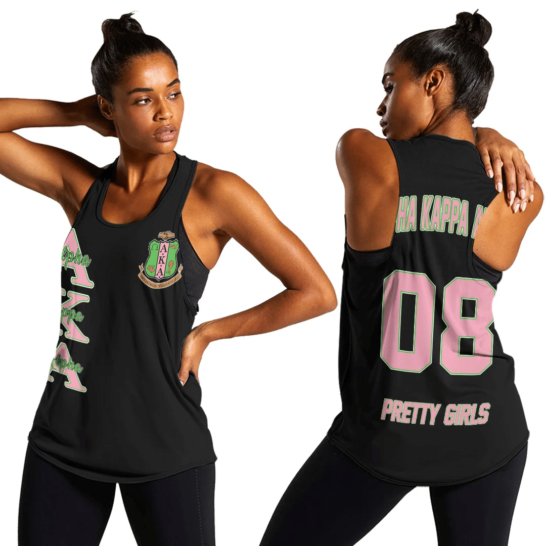 Wonderprint Tank Top Personalized Alpha Kappa Alpha Racerback Tank