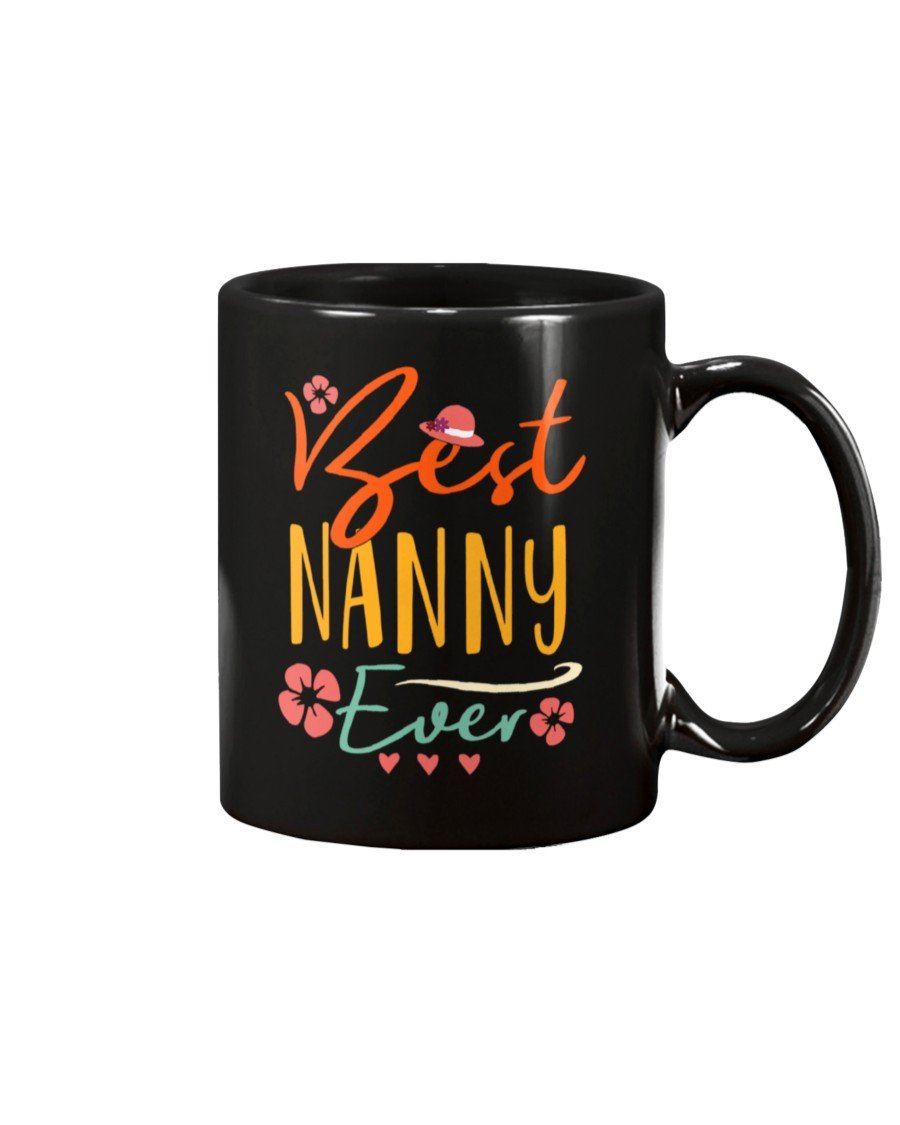 Best Nanny Ever Retro Vintage Mother’s Day Gifts Women Black Mugs