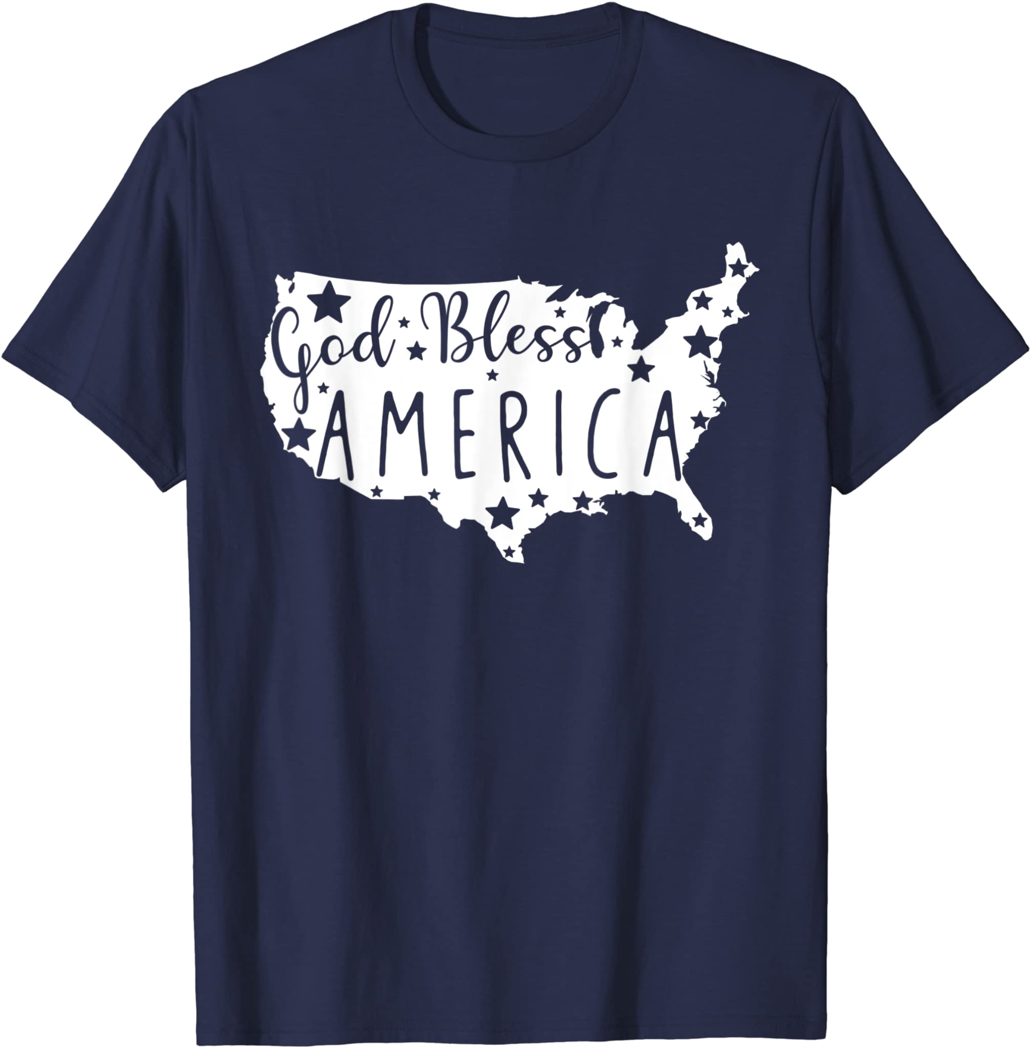 God Bless America 4th Of July USA American Patriotic T-Shirt