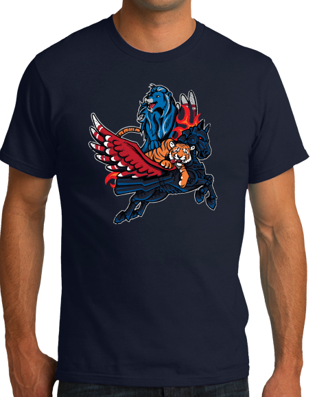 Detroit Sports Fan Mash-Up – Motown, Motor City Athletics T-Shirt