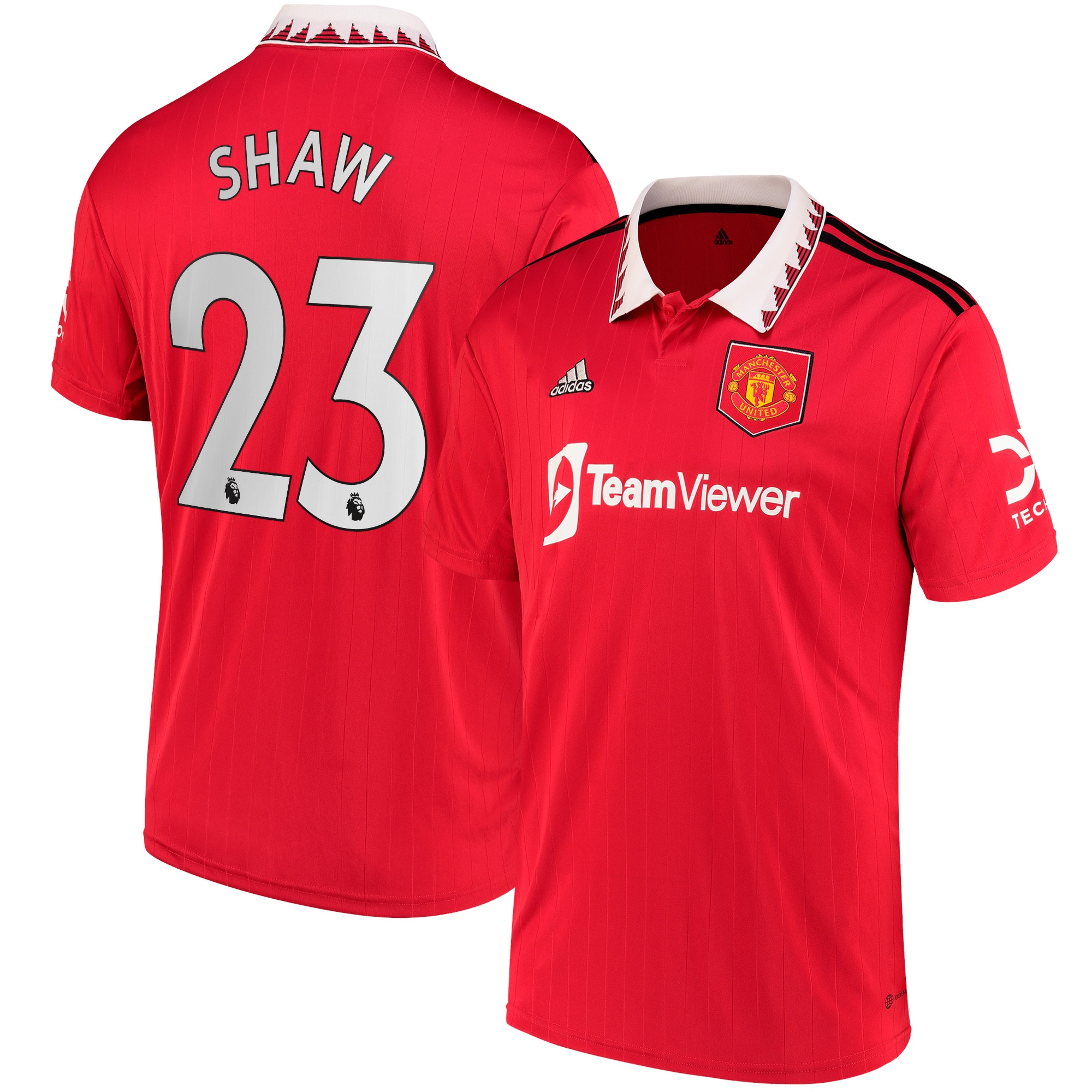 Luke Shaw Manchester United 2022/23 Home Replica Player Jersey – Red