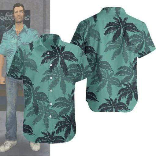 Tommy Vercetti Gta Coconut Hawaiian Shirts 3D Hawaiian Shirt For Men, Hawaiian Shirt For Women, Aloha Shirt, Hawaii Shirt