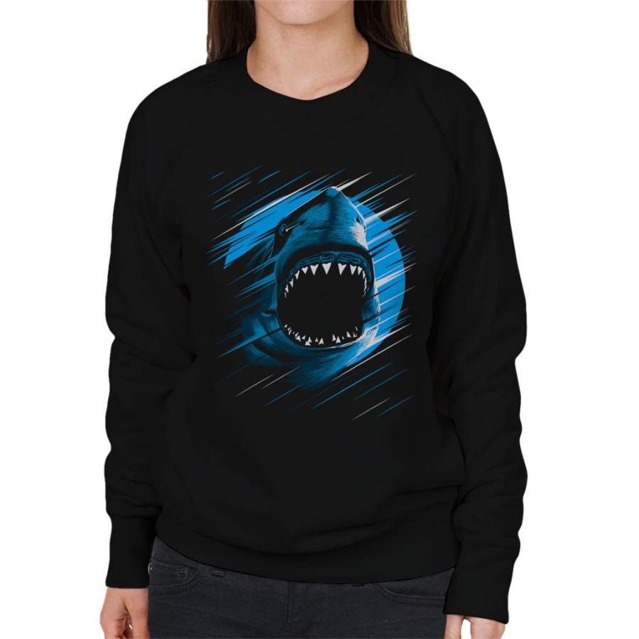 Shark Moon Lines Women’s Sweatshirt