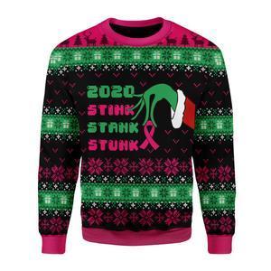 Stink Stank Stunk Breast Cancer Ugly Christmas Sweater | Unisex | Adult | Us3304