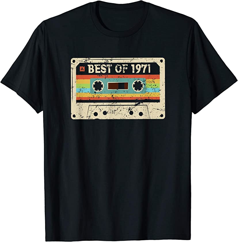 Best of 1971 Funny Vintage 50th Birthday Gift for Men Women T-Shirt