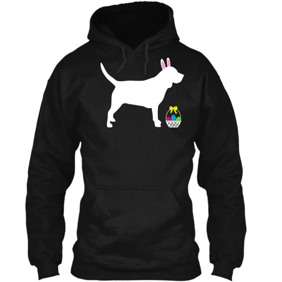 Beagle Easter Bunny Dog Silhouette T-Shirt Pullover Hoodie 8 oz