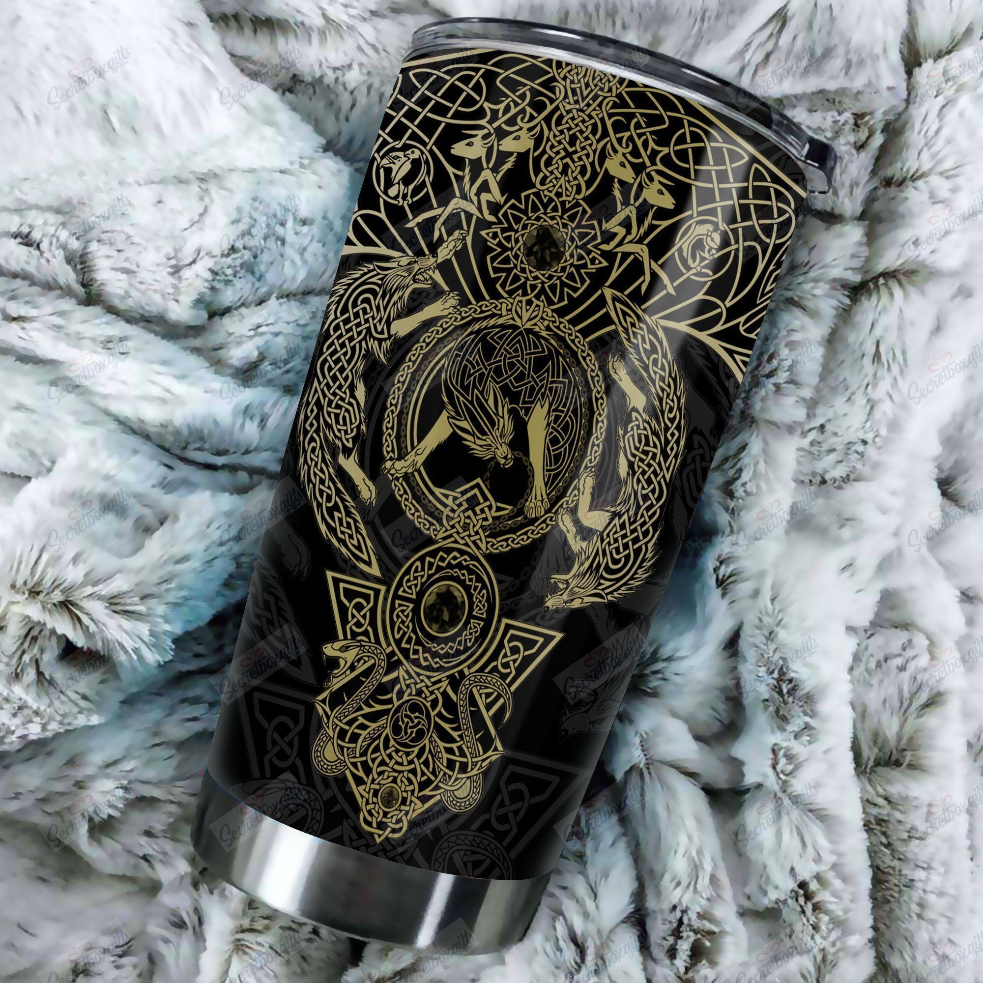 Personalized Viking Animals YU2502627CL Tumbler