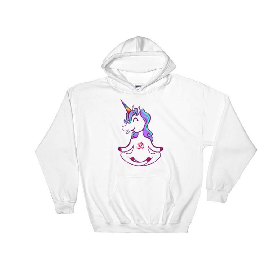 Zen Yoga Meditating Unicorn Hoodie