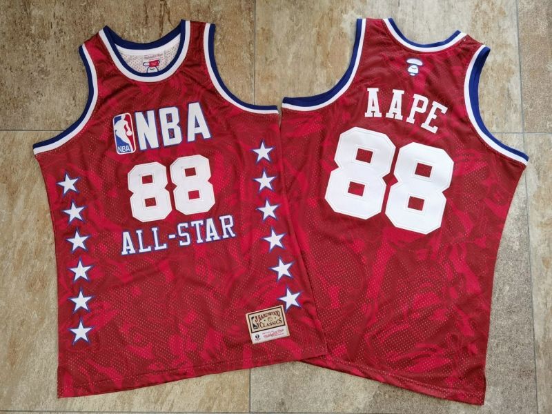 Aape #88 NBA All Star Red Jersey