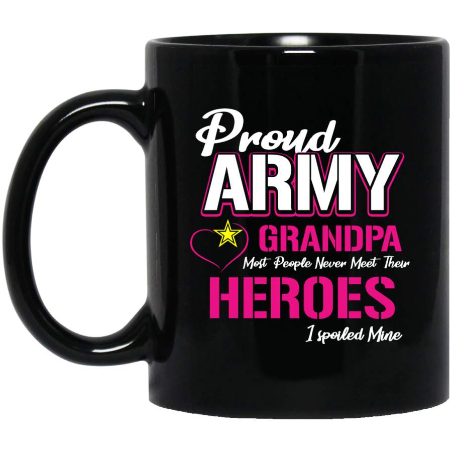 Proud Army Grandpa T Shirt Pride Military Grandpa