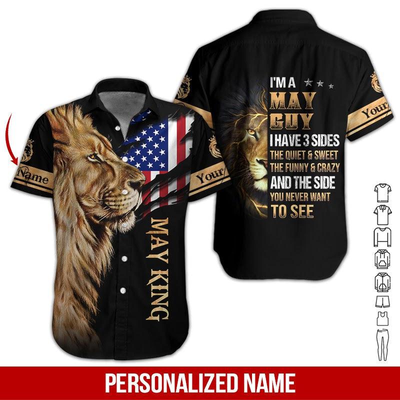 Lion May King Custom Name Hawaii Shirt For Men And Women Ha9992