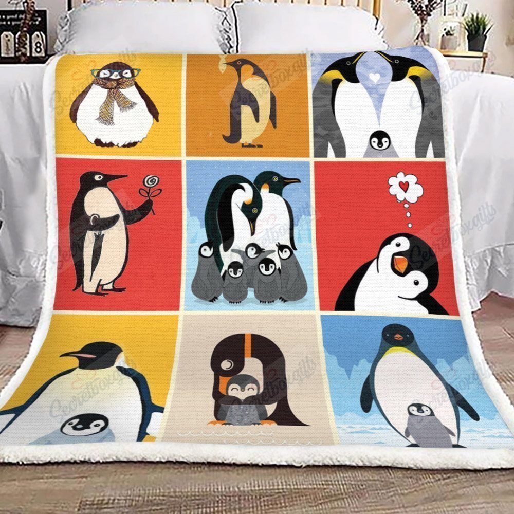 Penguins Gs-Cl-Dt2506 Fleece Blanket