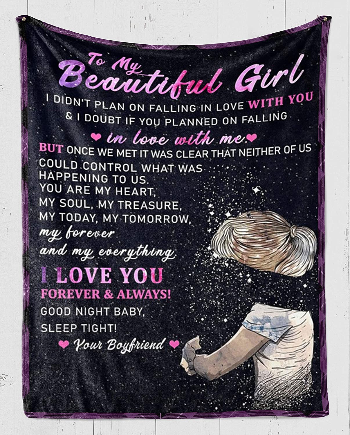 Fleece Blanket To Girl Friend Boyfriend To Beautiful Girlfriend I