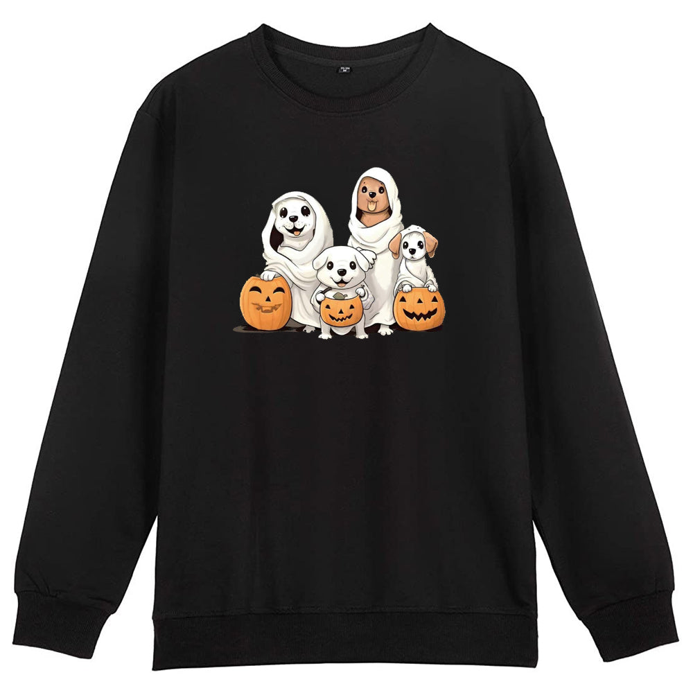 Dog Halloween 2D Crewneck Sweatshirt All Over Print Sweatshirt For Women Sweatshirt For Men Sws1385