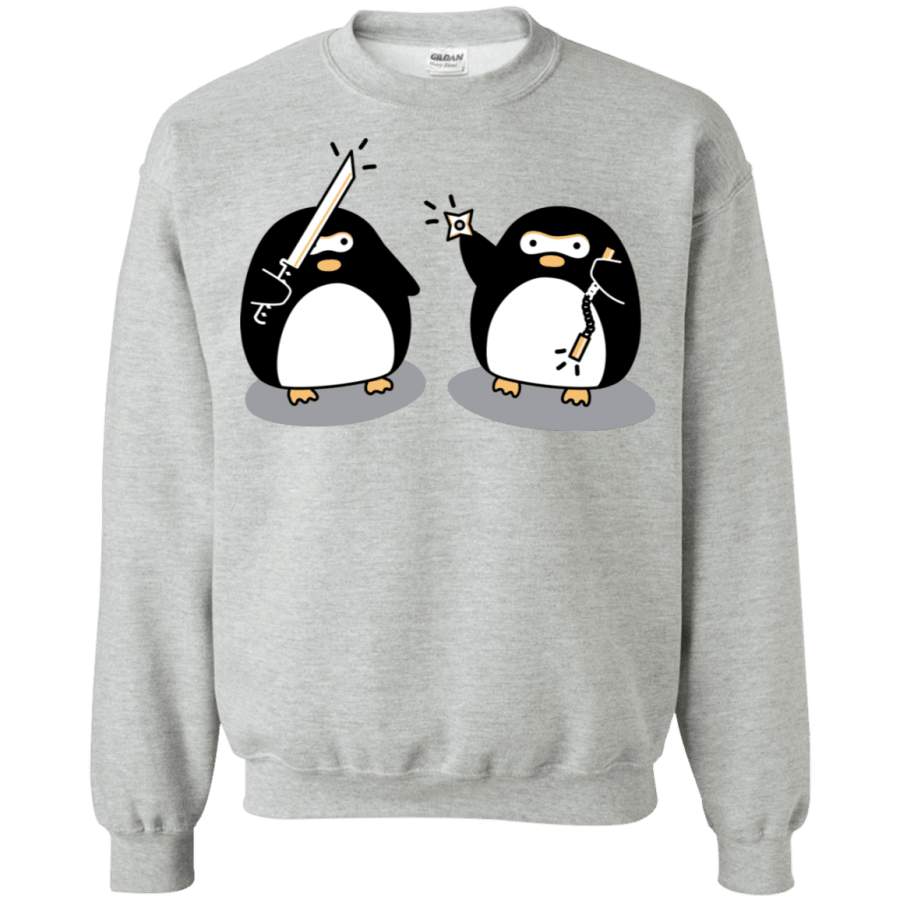 Cute Ninja Penguins Crewneck Sweatshirt