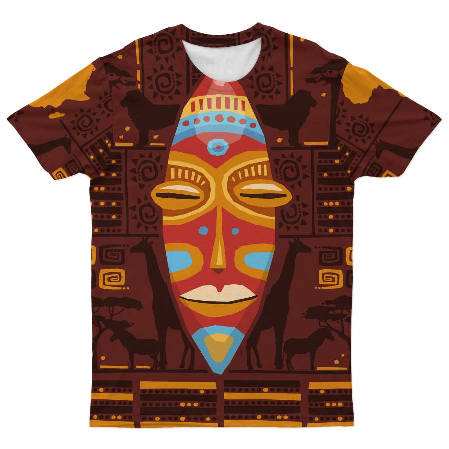 Africa Mask Art T-shirt 2