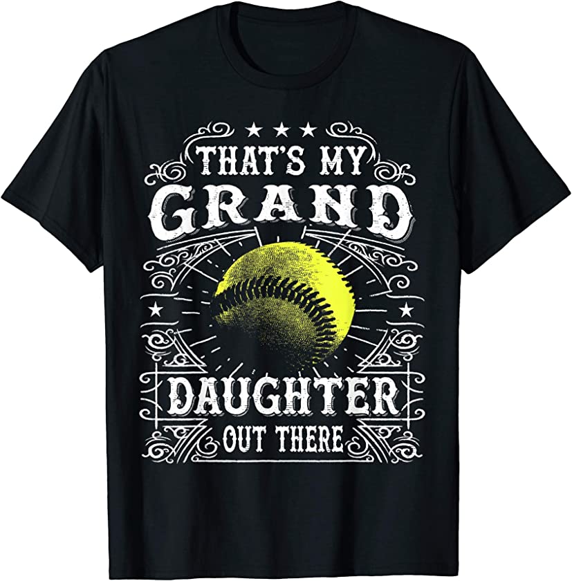 Vintage Softball Grandpa and Grandma Gifts Shirts T-Shirt